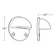 Mini Size Eyelid Deck Light 1W IP65