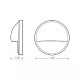 Classic White Deck Light 2W IP65