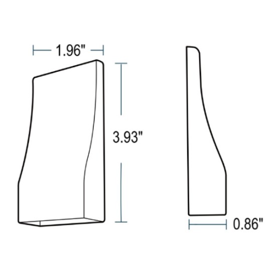 Rectangle Deck Light 2W IP65