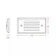 Surface Mount Louvered Step Light 3W IP65