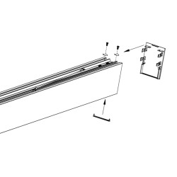 End Cap for 3146 Linear Lights