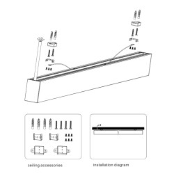 Surface Mount Kit for 3145 Linear Lights