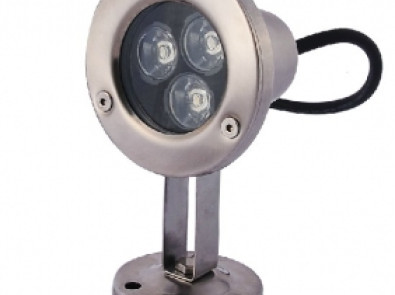 3 LED Small Stainless Steel Pool Light 9W RGB IP68