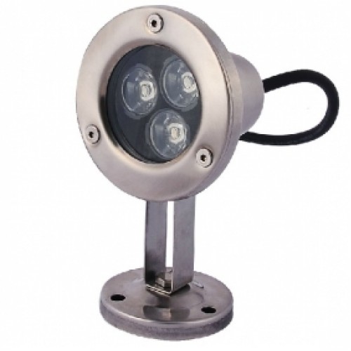 3 LED Small Stainless Steel Pool Light 9W RGB IP68