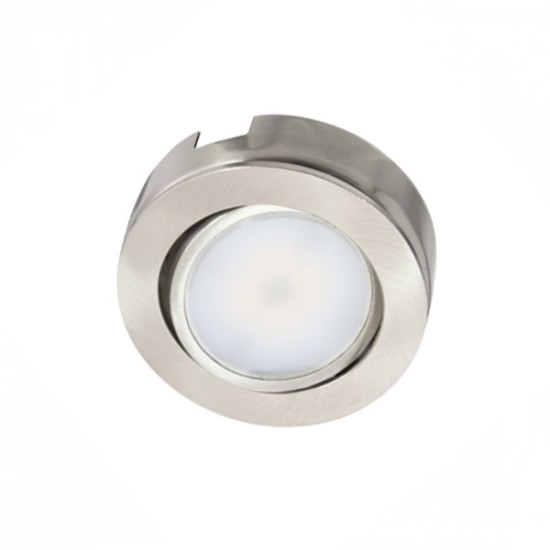 120V - Puck - Satin Nickel