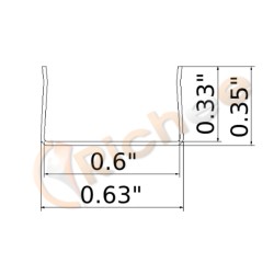 3D and Top View Neon Ultra Flexible 100' Keel