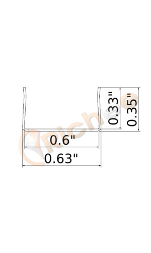 3D and Top View Neon Ultra Flexible 100' Keel