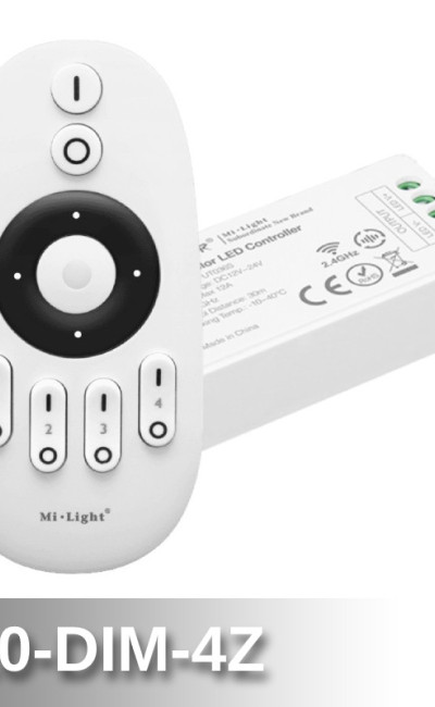 4 Zone Mi Light Dimmer/CCT Master Remote