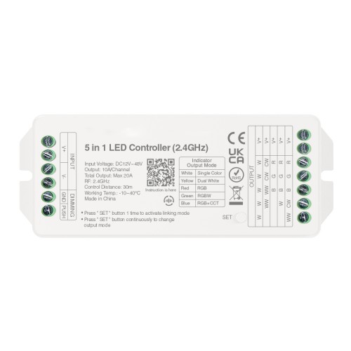 Mi Light 20A 5 In 1 RGB+CCT Receiver