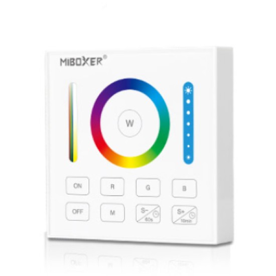 Wall Mount 1 Zone RGB/W/CCT Color Wheel Wireless Panel
