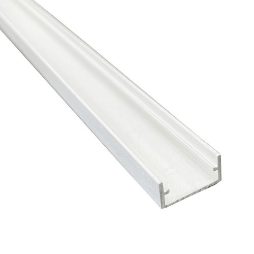 9/16" White Deep Flat Slim LED Aluminum Channel