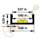 11/16" 120V Strip LED Aluminum Channel 11/16" 120V Strip LED Aluminum Channel