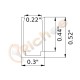 1/4" Side View Neon LED Bracket