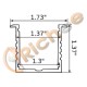 1-3/4" Deep Square LED Aluminum Channel w/ Trim
