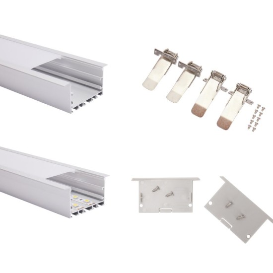 2-9/16" Wide LED Aluminum Channel w/ Trim