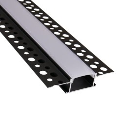 1" Black Trimless LED Aluminum Channel