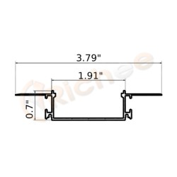 2" Big Trimless LED Aluminum Channel