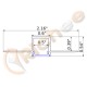 9/16" Bendable Trimless LED Aluminum Channel