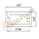 1/2" Black Mini Low Profile LED Aluminum Channel