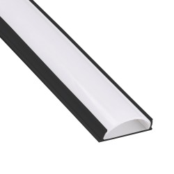 11/16" Black Bendable Low Profile LED Aluminum Channel