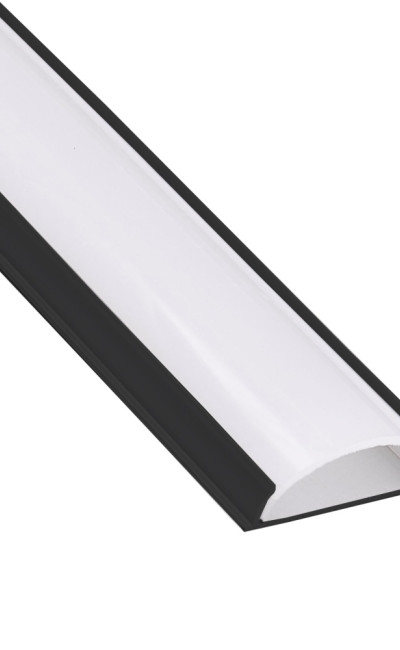 11/16" Black Bendable Low Profile LED Aluminum Channel