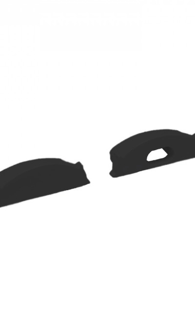 11/16" Black Bendable Low Profile LED Aluminum Channel