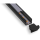 5/8" Thin Black Square LED Aluminum Channel