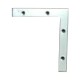 1" Black Big Square Top LED Aluminum Channel 