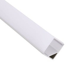 5/8" Square Full Cover Angled LED Aluminum Channel
