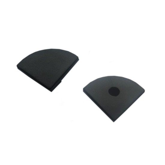 5/8" Black Full Cover Angled LED Aluminum Channel