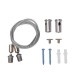 1-1/8" Round Pendant LED Aluminum Channel