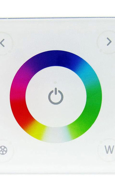White Square Wall Mount RGB Controller
