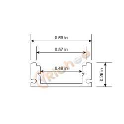 11/16" Low Profile LED Aluminum Channel