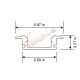 1" Low Profile LED Aluminum Channel w/ Trim