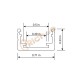 3/4" Square Top LED Aluminum Channel 