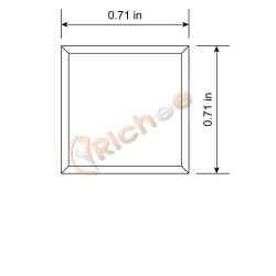 3/4" Square Top LED Aluminum Channel 