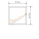 3/4" Square Top LED Aluminum Channel 
