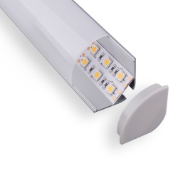 1-3/16" Big Full Cover Angled LED Aluminum Channel