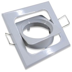 Recessed Fixture Square White MR16 Clip In Recessed Fixture Square White MR16 Clip In