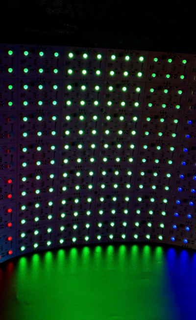 RGB Pixel IC Color Changing Flexible LED Sheet 1' x 2' 24V