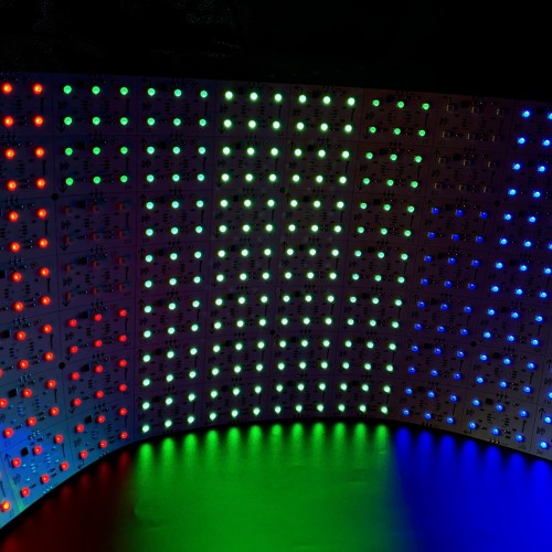 RGB Pixel IC Color Changing Flexible LED Sheet 1' X 2' 24V