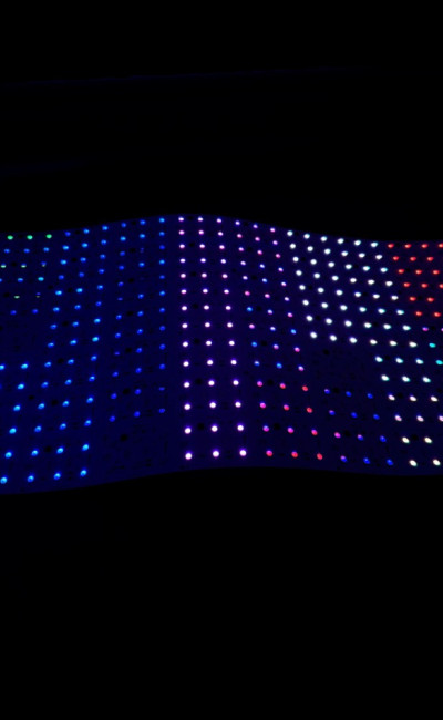 RGB Pixel IC Color Changing Flexible LED Sheet 1' x 2' 24V