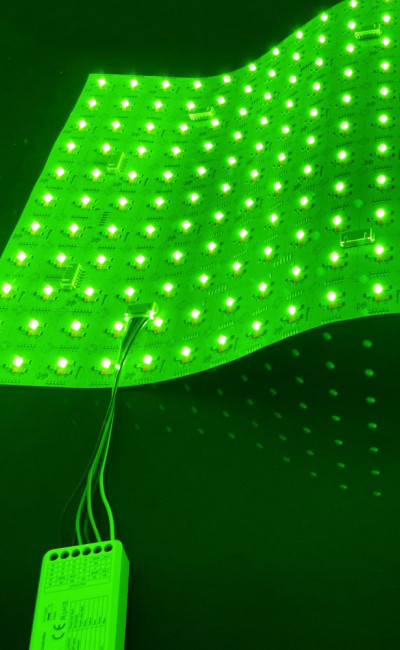 RGB+CCT Precise Color Changing w/ Tunable White Flexible LED Sheet 1' x 2' 24V