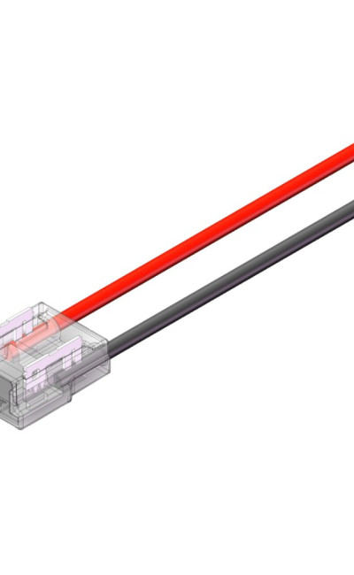 10mm Solderless Strip Power Input Connector for COB LED Strip