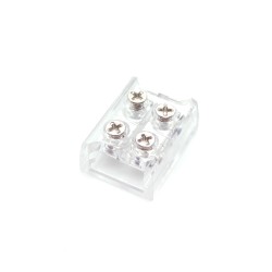 8mm Screw-on Solderless Strip to Strip Clear Coupling 8mm Screw-on Solderless Strip to Strip Clear Coupling
