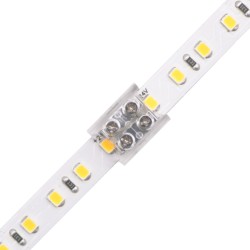 8mm Screw-on Solderless Strip to Strip Clear Coupling 8mm Screw-on Solderless Strip to Strip Clear Coupling