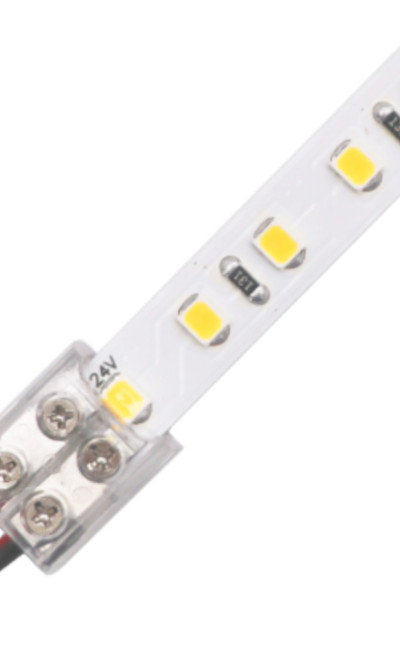 8mm Screw-on Solderless Strip to Wire Clear Connector