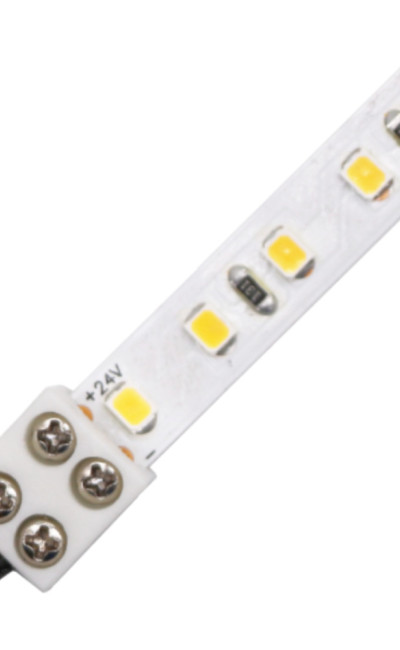 8mm Screw-on Solderless Strip to Wire White Connector