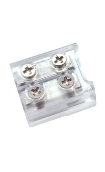 8mm Screw-on Solderless Strip to Wire Clear Connector