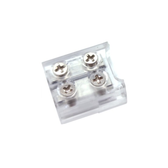 10mm Screw-on Solderless Strip to Wire Clear Connector 10mm Screw-on Solderless Strip to Wire Clear Connector
